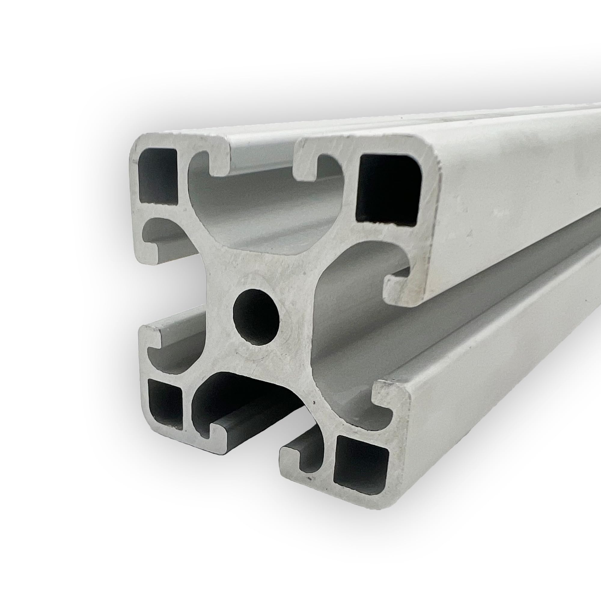 Aluprofil 40x40 mm | Nut 8 | 6 Stück mit 2 Meter = 12 Meter | eloxiert | Aluminium Profil | Nutenprofil | Aluprofil | Alu Profil | Leicht | Montagesystem |