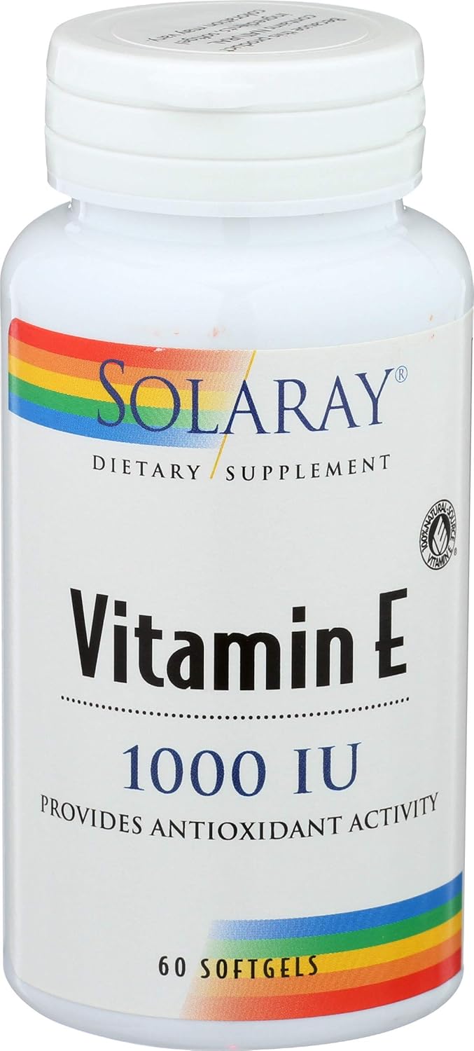 Vitamin E Provides Antioxidant Activity 1,000 IU (60