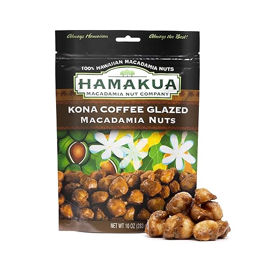 Vista 12 de Hamakua - Nueces de macadamia - Chili picante - Cultivado en Hawai saborizado seco tostado medio y macadamia entera - Nueces de macadamia grandes