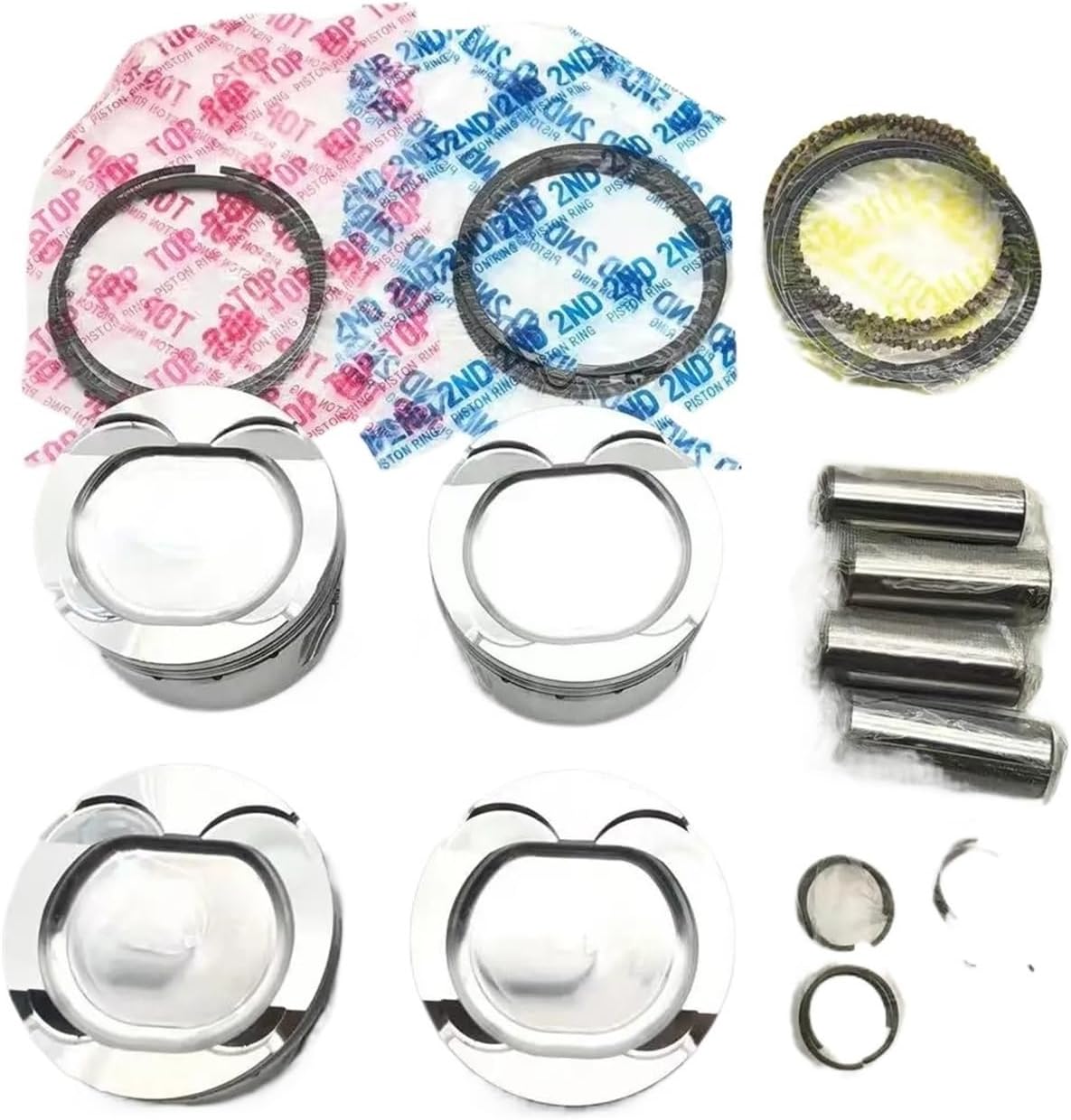 Replacement L15b HP Forged Pistons For HONDA CIVIC GEN 10 With Pins And Rings(73mm CR10.3-1)