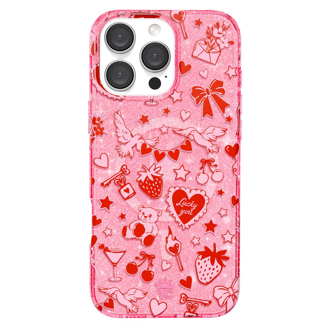 VELVET CAVIAR for iPhone 16 Pro Max Case Coquette Flowers - Compatible with MagSafe [10ft Drop Tested] - French Blue Floral