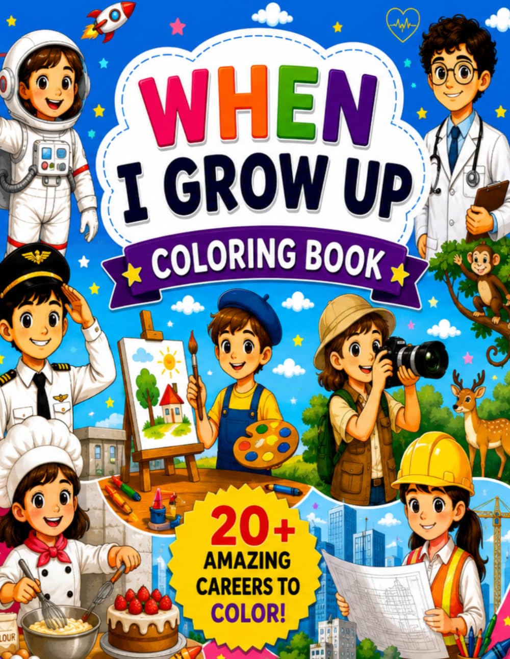 WHEN I GROW UP: COLORING BOOK