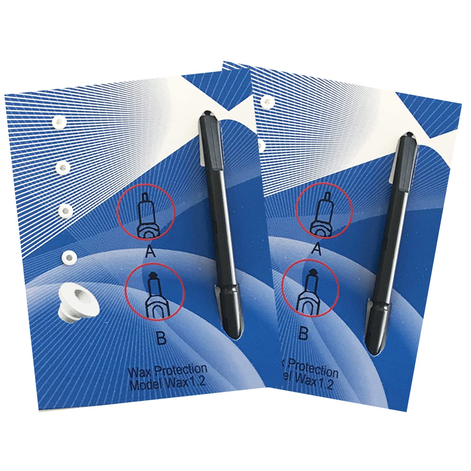 iBstone Hearing Aid Wax Guard Filter, Hearing Amplifier Cerumen Stop Cleaning Tool Kit for iBstone K17/K18/K19, Replacement Ear Wax Traps Cleaning Tools, 8 Count