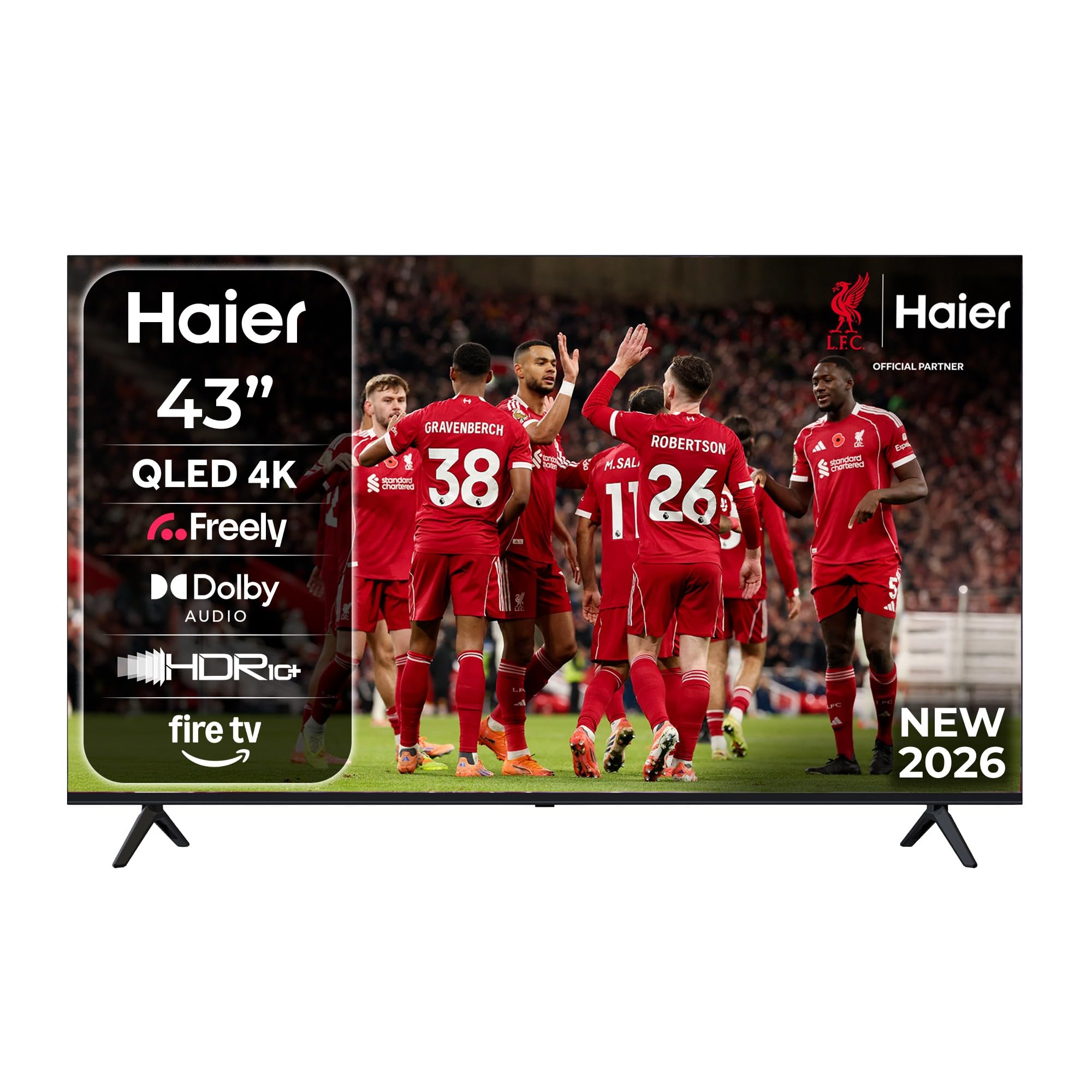 Haier 43 Inch QLED 4K HDR Smart TV H43S80GUF with Alexa Voice Control