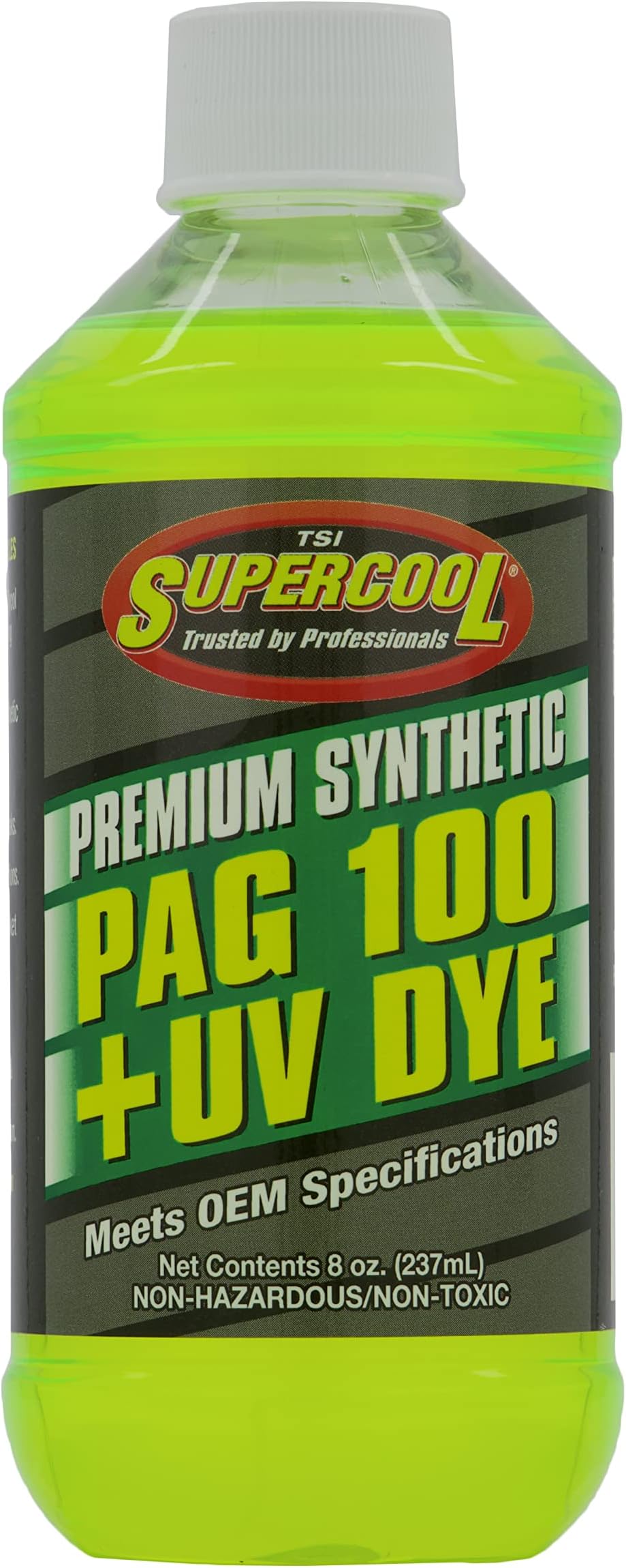 TSI Supercool P100-8D PAG Oil 100 Viscose U/V Dye, 8 Ounce, 1 Pack