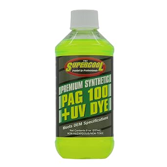 TSI Supercool P100-8D PAG Oil 100 Viscose U/V Dye, 8 Ounce, 1 Pack