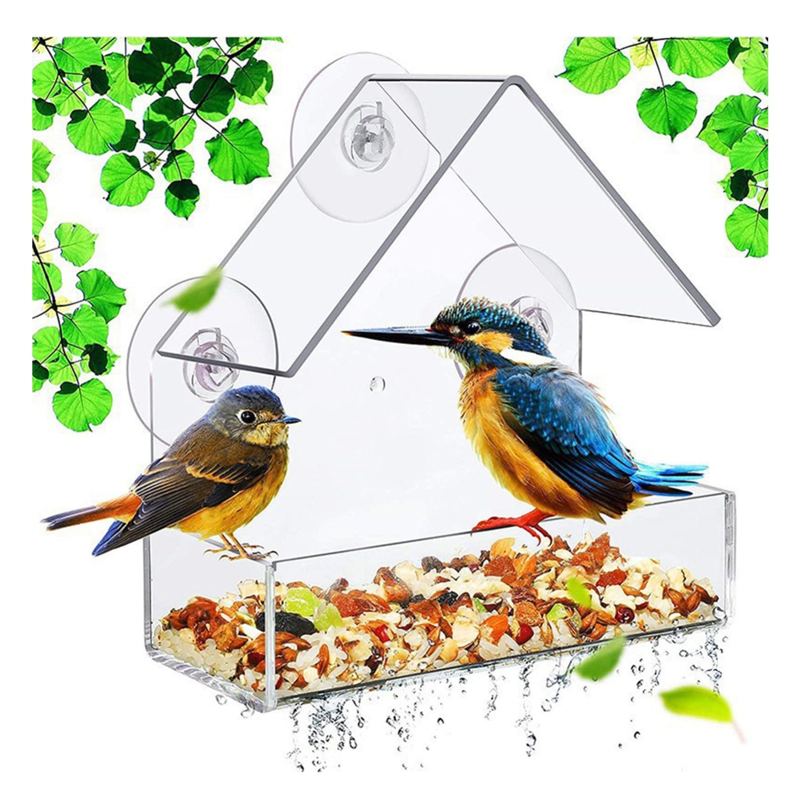 Amazon.co.jp: バードフィーダー 野鳥 餌台鳥の餌台 吸盤 窓 バード