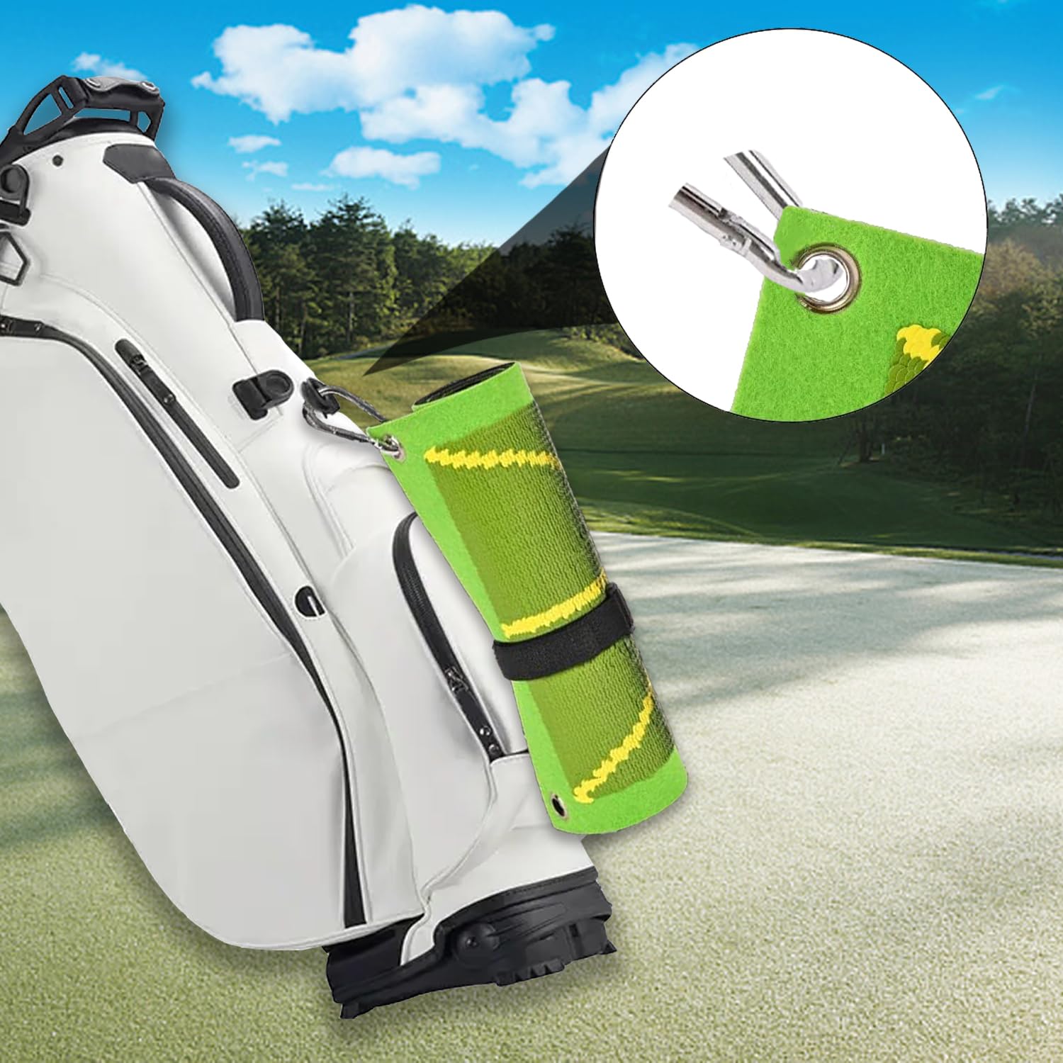 Alfombrilla de Golf Portátil, Alfombrilla de Entrenamiento de Golf para Detección de Swing Batting, Tapete de Golpe de Golf para El Análisis de Detección de La Ruta de Oscilación, 50 * 25cm
