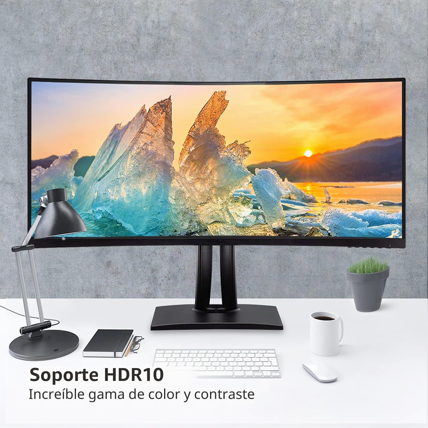 Viewsonic ColorPro VP3881A - Monitor de fotógrafo (95,3 cm/38", función de calibración (WQHD, panel IPS, HDR 400, USB-C, HDMI 2.0, DP, altura ajustable, servicio de intercambio de 5 años), color negro