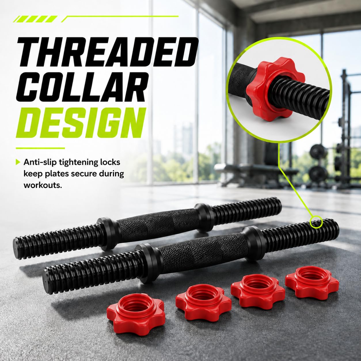 BULLAR Home Gym Set, Home Gym Combo With Curl Rod and Pair of Dumbbell Rods Gym Equipment for Men and Exercise Accessories for Fitness (10Kg Combo) 3
