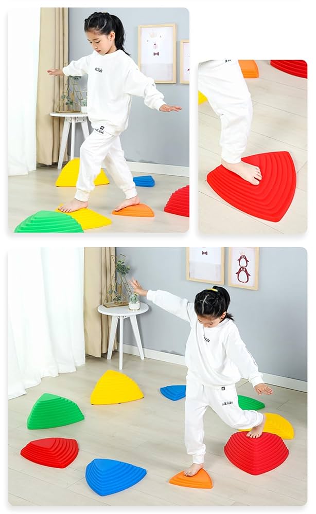 バランスストーンマカロン　2664 1日限り SALE中❣️ Amazon | 【Auyyhui】マカロンカラー 子供用 バランスストーン 5