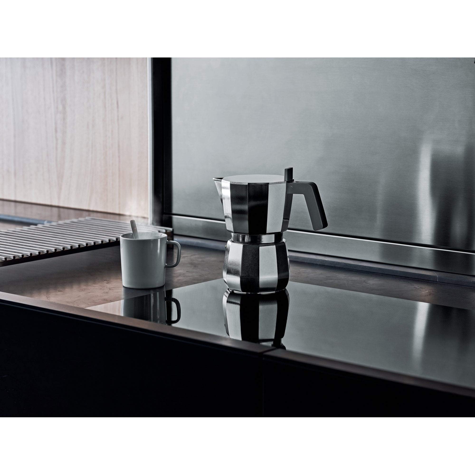 Alessi DC06/9 FM Espressokocher, Edelstahl, 12 cm