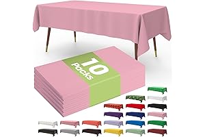 Pureegg Premium Pink Disposable Table Cloths - Pack of 10