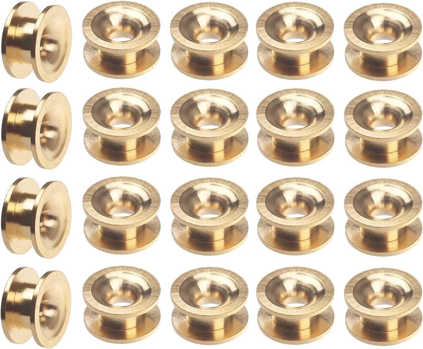A.I.FORCE 20Pcs Trimmer Head Eyelets, Brass Sleeves for