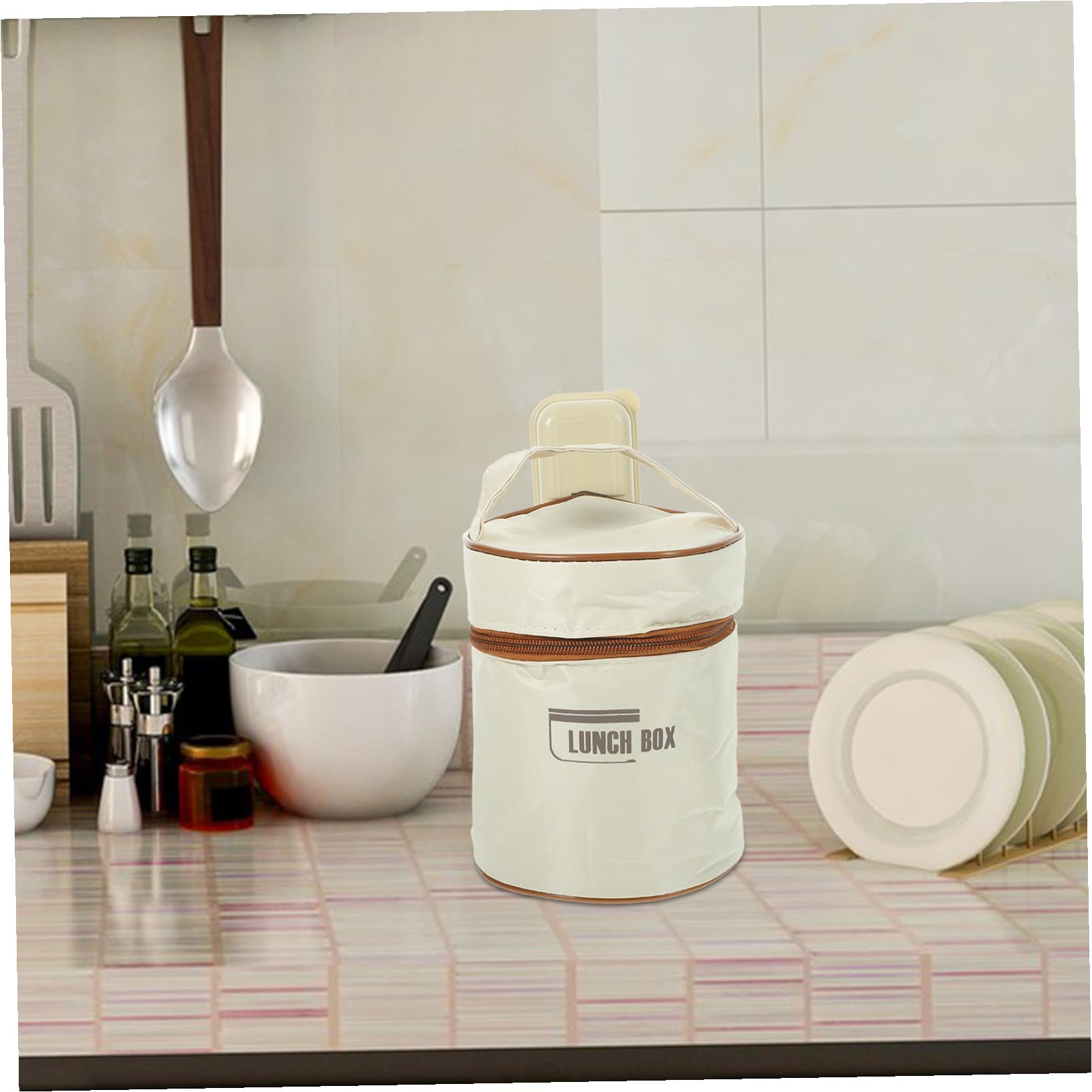 Set 2Pz Contenitori Pranzo in Acciaio Inossidabile Isolati Multiutili Coperchio Differenziato per Alimenti Caldi e Freddi, Bento Box Stackable Scomparti Antifuoriuscita
