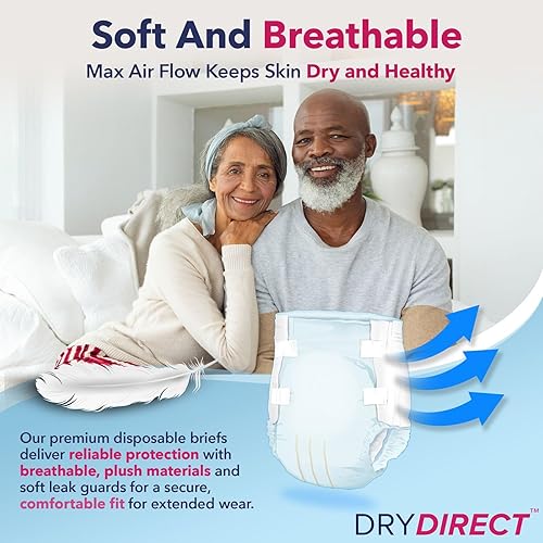 Miniatura 2 de Dry Direct Premier Plus - Calzoncillos desechables (tamaño mediano, 10 unidades)