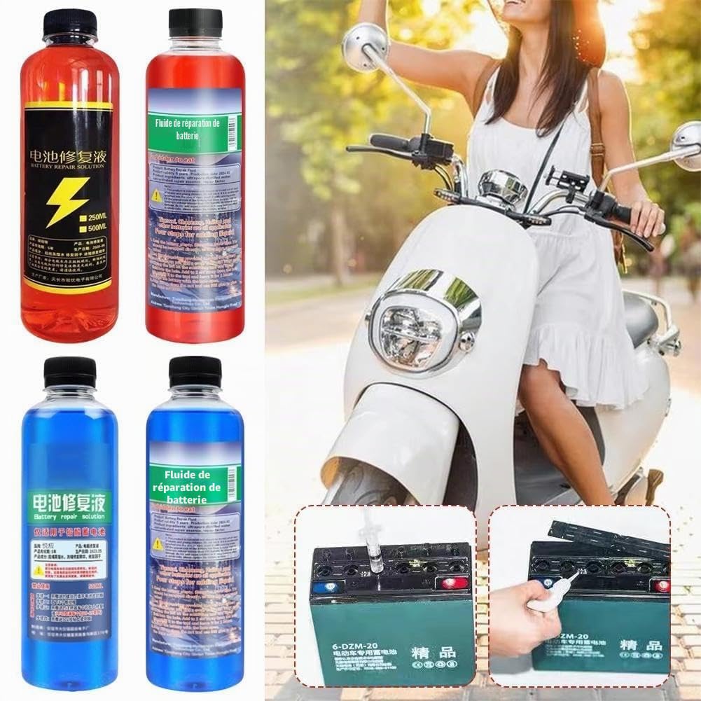 Solution liquide de restauration de batterie - Solution acide de batterie pour renouvellement de batterie - Nettoyant acide au plomb - Restaure liquide
