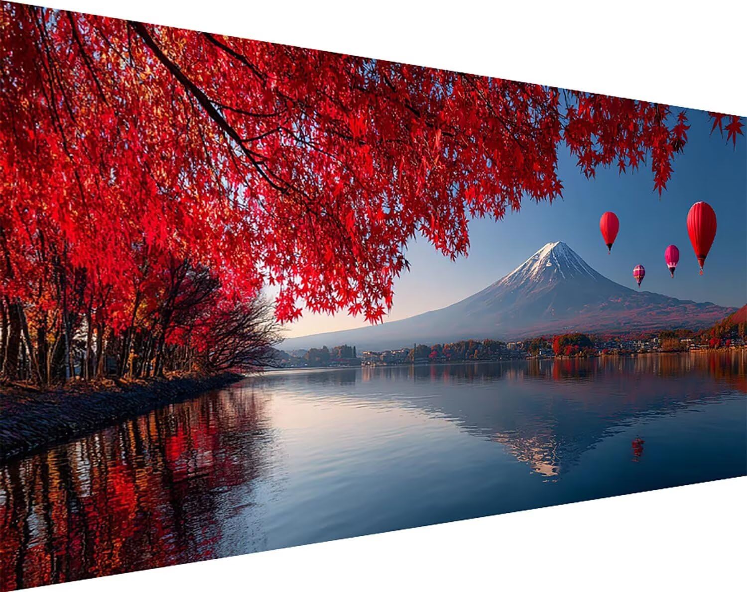 Mount Fuji diamentowe zestawy artystyczne dla dorosłych, do malowania diamentami, drzewo, kryształ, sztuka, zestawy dla dorosłych, dzieci, DIY, 5D, kwadratowe, pełne wiercenie, klejnot, kropki, haft