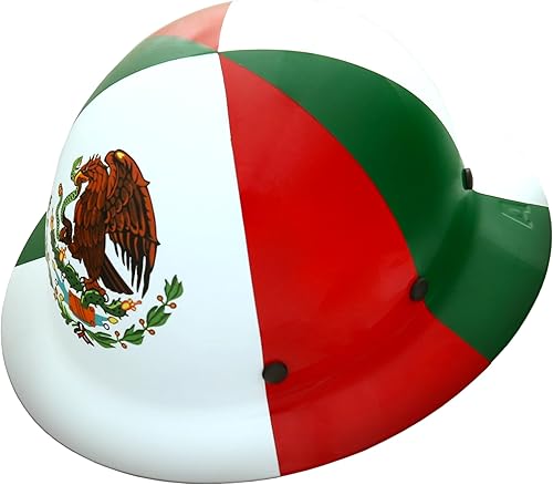 AFP Casco duro de fibra de ala completa  Suspensión de trinquete de 6 puntos  Clasificación OSHA y ANSI