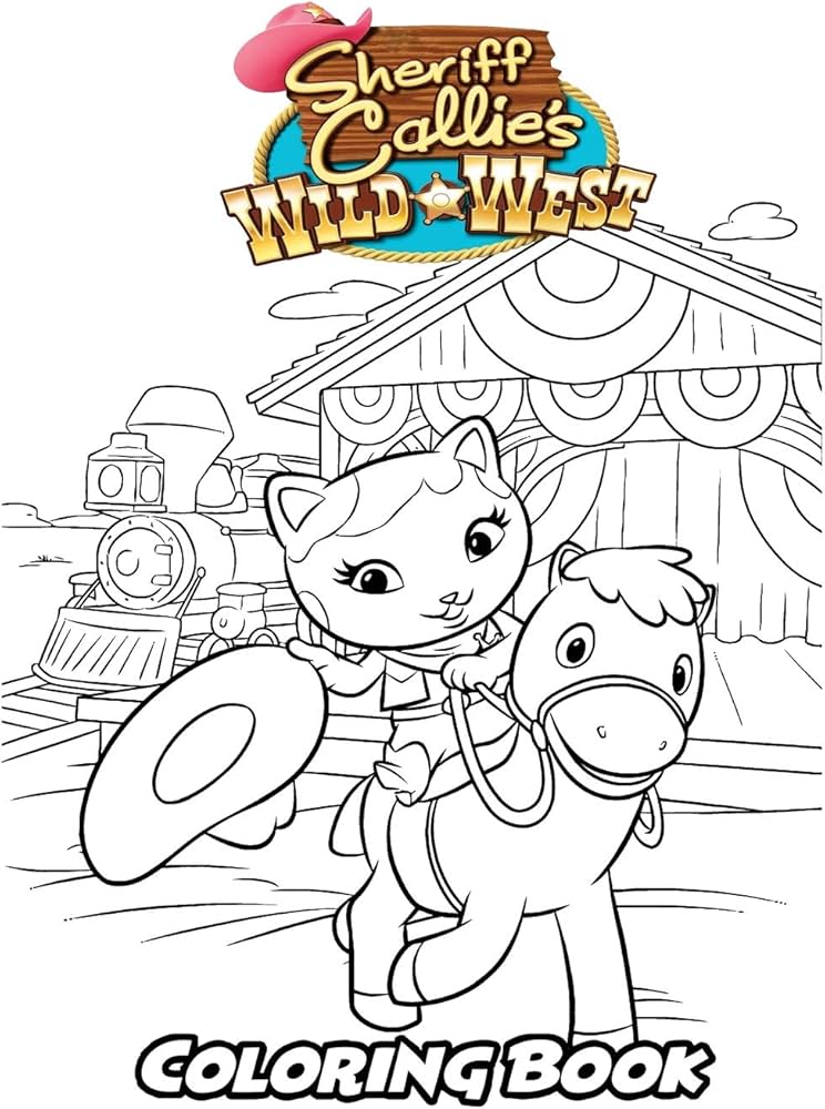 Sheriff Callie's Wild West Coloring Book: Coloring Book for Kids and Adults, Activity Book with Fun, Easy, and Relaxing Coloring Pages by - Amazon.ae