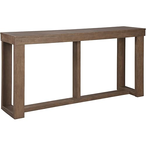 Signature Design by Ashley Cariton Contemporary Sofa Console Table, Grayish Brown