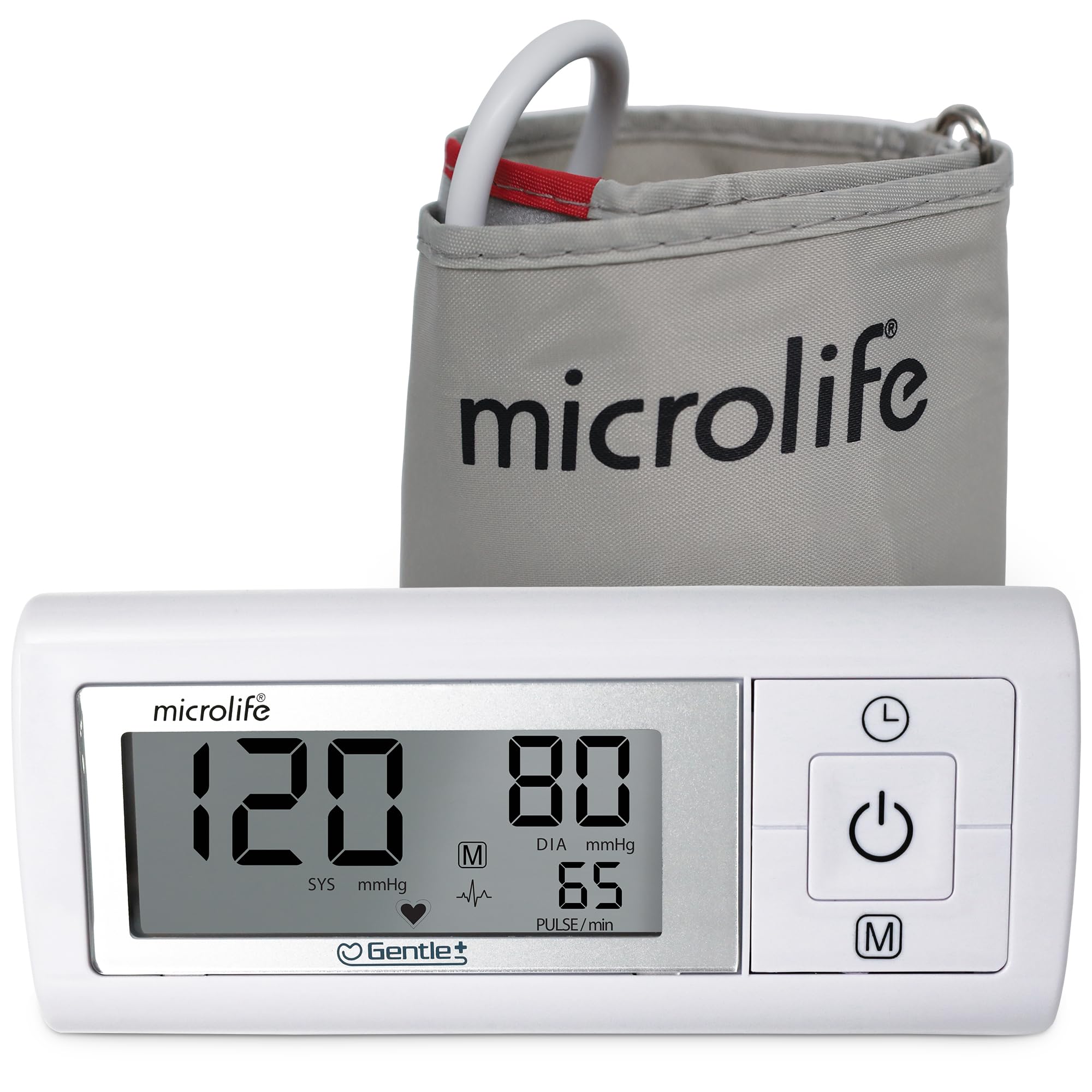 Microlife Series 200 Automatic Upper Arm Blood Pressure Monitor, Wide-Range Cuff Fits Most Adult Arms up to 16.5 in/Large, (Stores 30 Results), Compact Digital Blood Pressure Machine, Storage Pouch