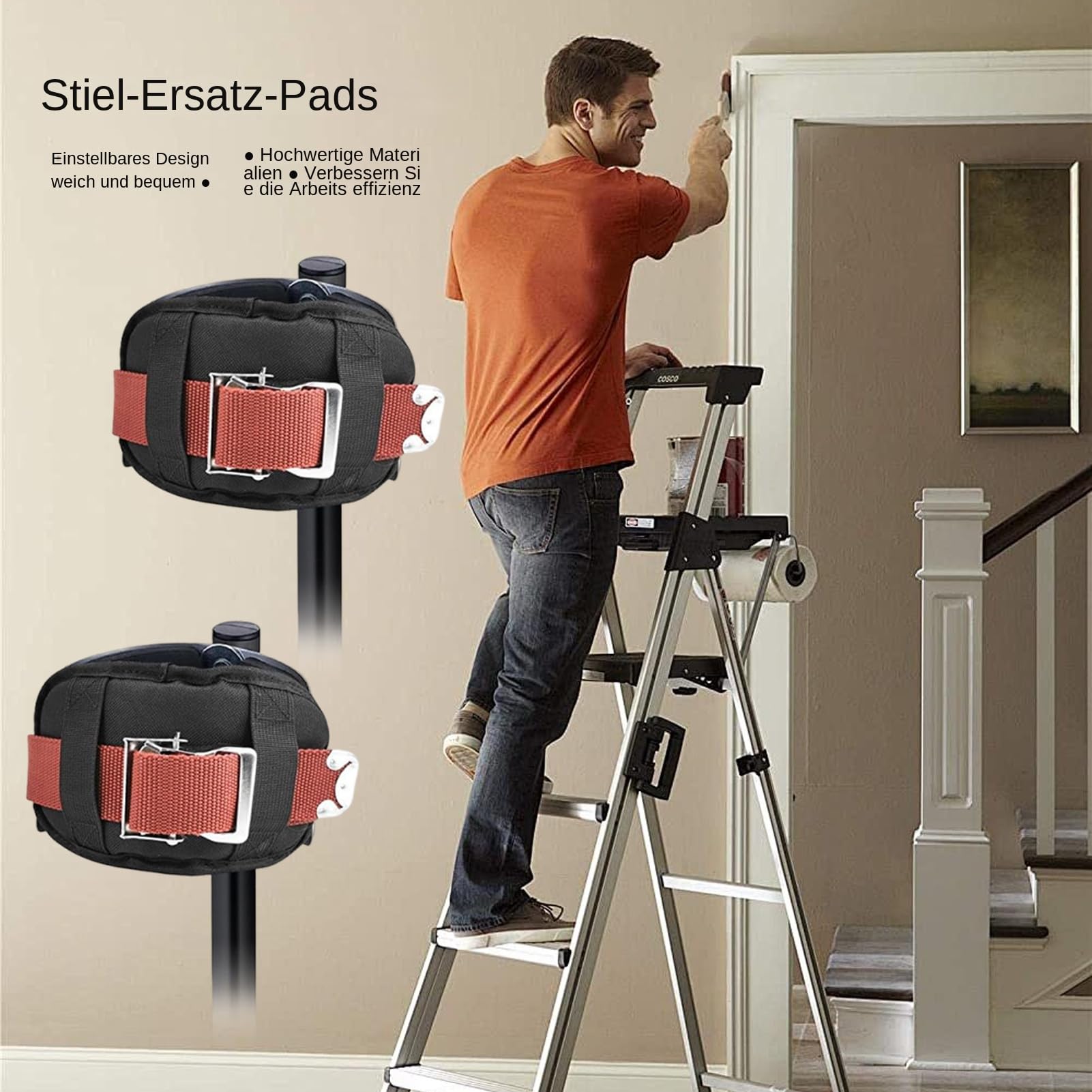 Stelzenauflagen, Stelzen Schutzgurte, Arbeitsunterstützendes Nylon-Zubehör, Verstellbare Schutzausrüstung für Straßenauftritte, Verputzarbeiten und Elektroinstallationen