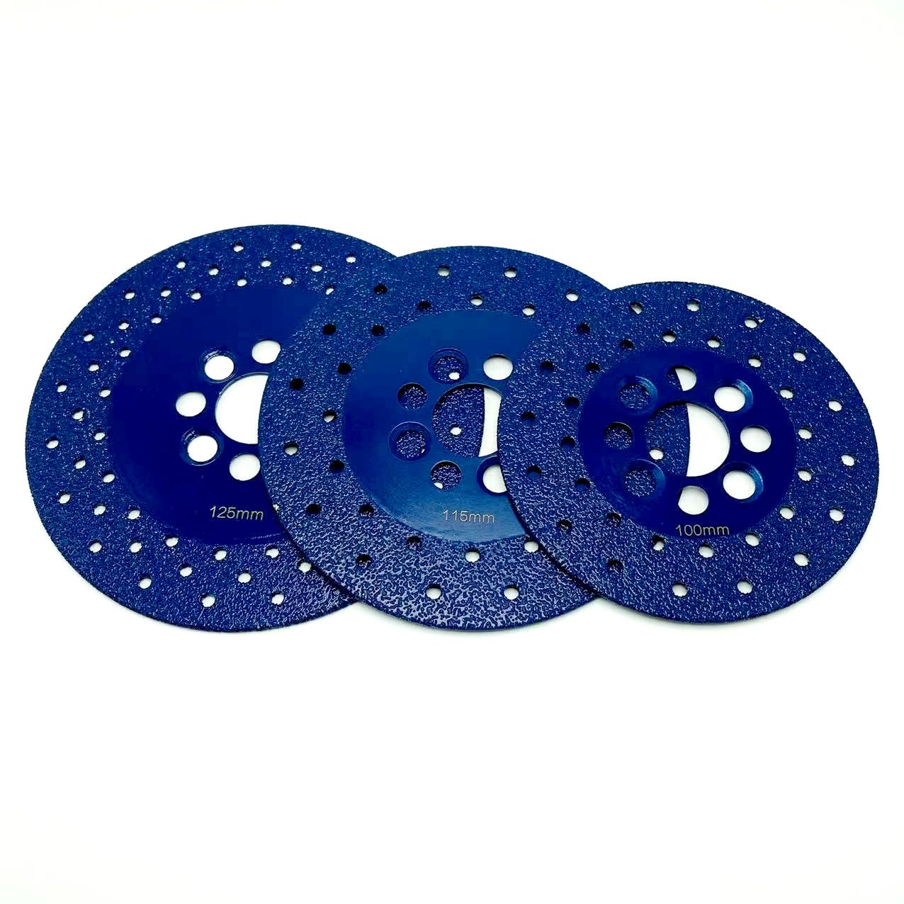 Diamentowa tarcza szlifierska 100/115/125 mm, dwustronna tarcza szlifierska, marmurowy granit, lutowane próżniowo brzeszczot, 1 sztuka (115 mm)