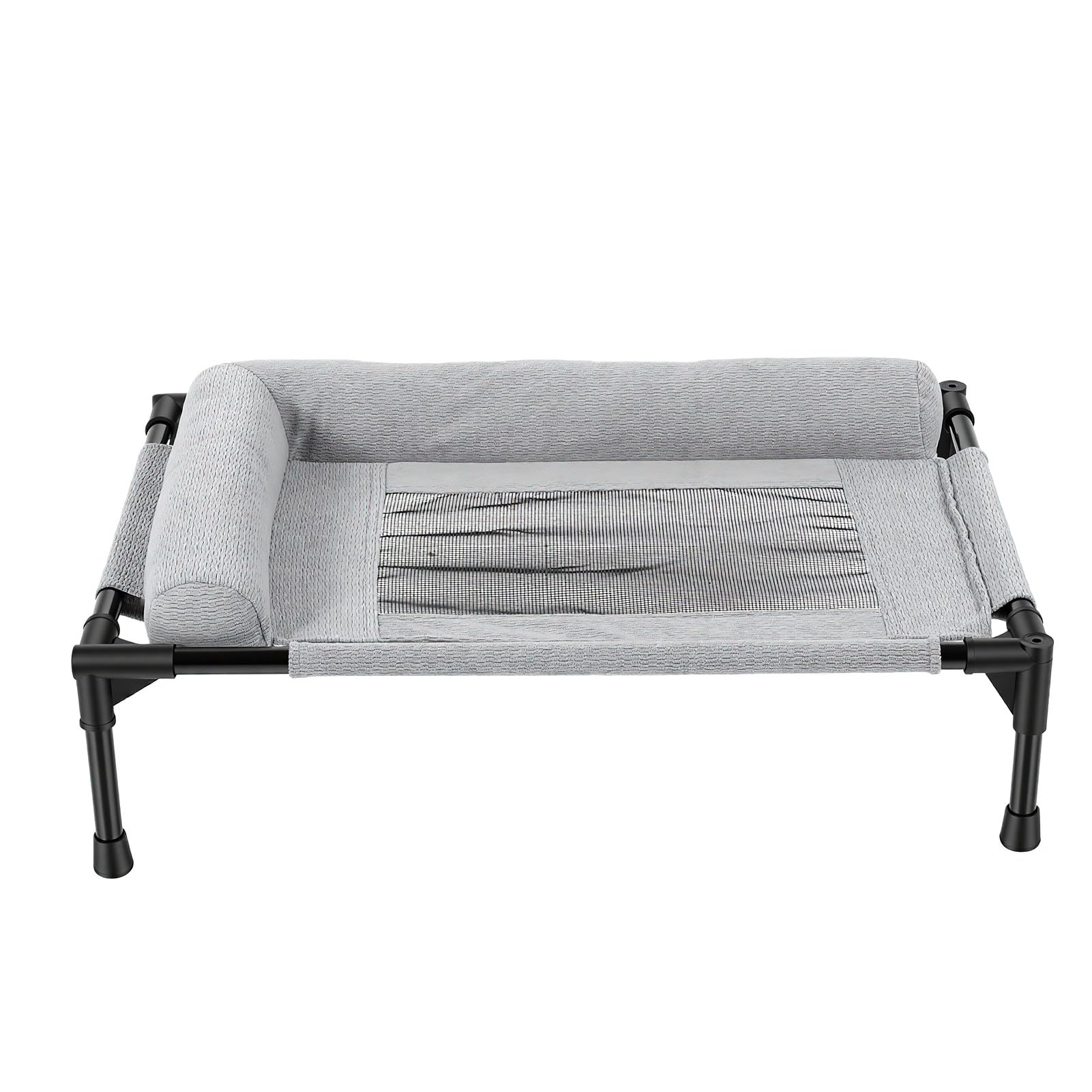 Fdit Cama Elevada para Perros, Cuna Elevada para Mascotas, Cama para Mascotas Al Aire Libre con Almohada Lavable de Malla Transpirable para (66 * 45 CM)