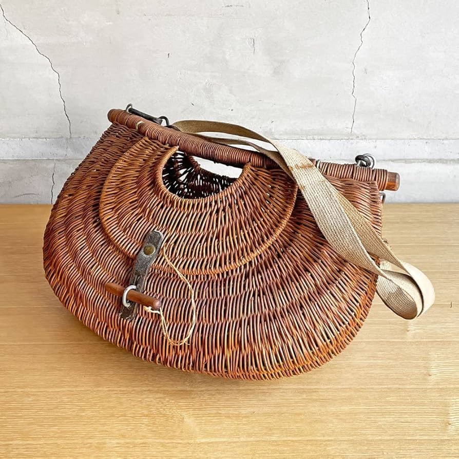 フランスヴィンテージ籠 フランス ヴィンテージ ピーナッツバスケット 籠 インテリア