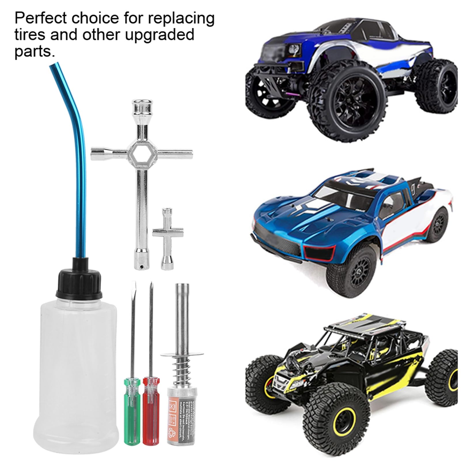 RC Auto Starter Kit Plug Ontsteker, Duurzame Metalen Ontsteker Plug of HSP 80141 1/8 1/10 Afstandsbediening Voertuig Accessoire(EU Plug