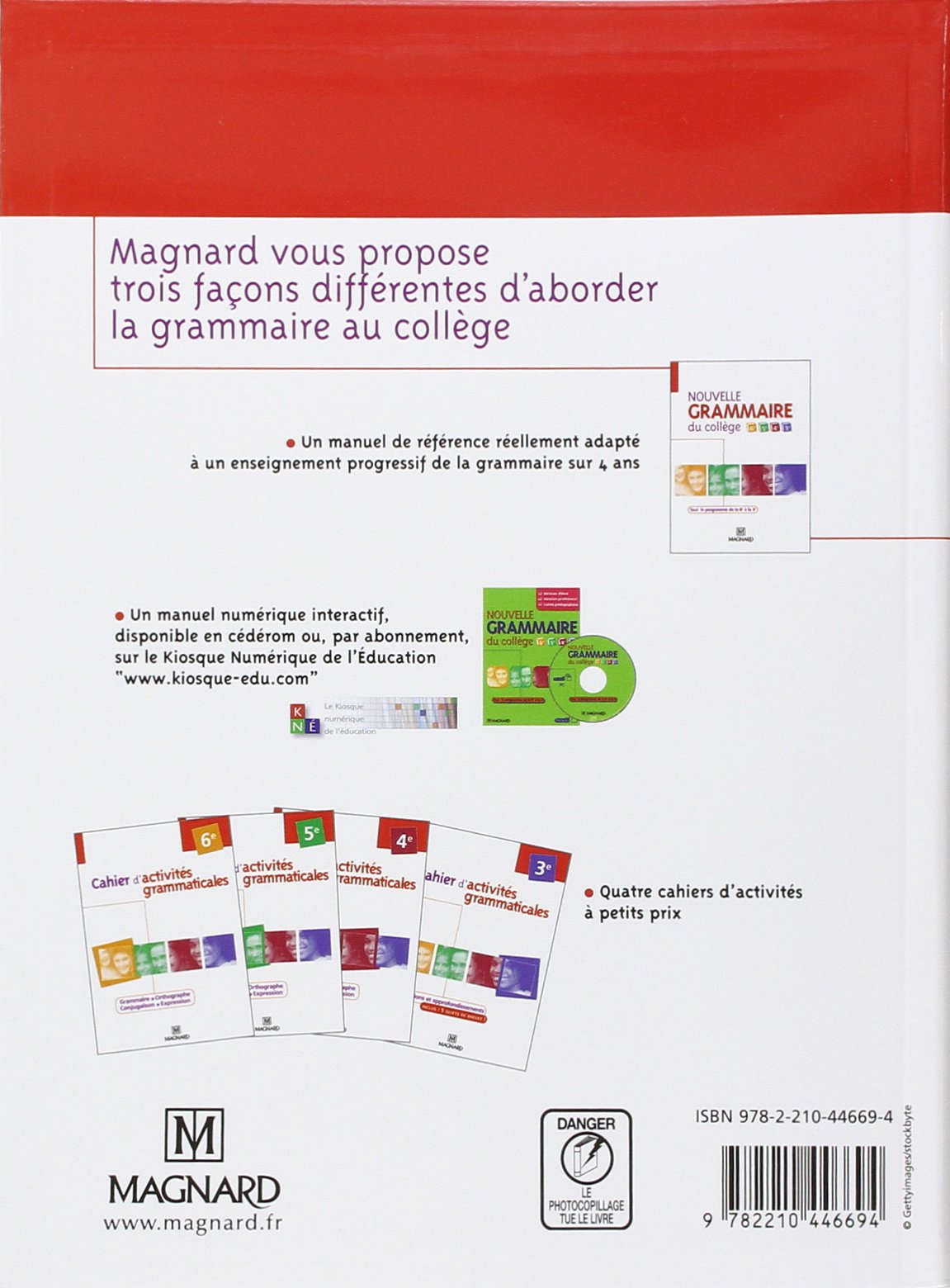 Nouvelle grammaire du collège 6e, 5e, 4e et 3e: Manuel élève