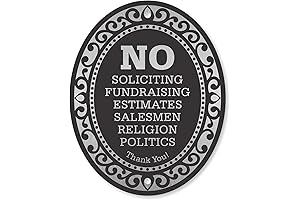 No Politics Sign: Defend Your Home from Unwanted Solicitors
