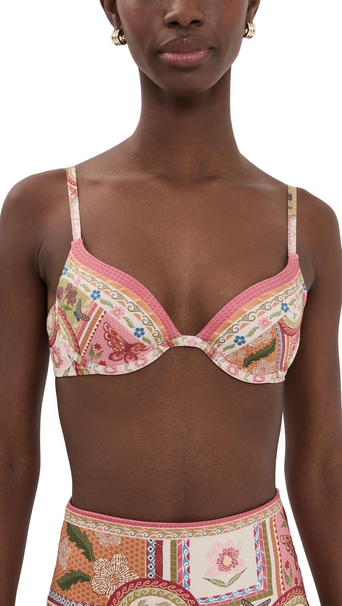 AGUA BENDITA Womens Fiore Candelaria Underwire Bikini Top