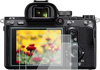 a7iii Screen Protector for Sony a7III a7m2 a7R IV a7R III a7RII / rx100 vii a7c zv1, KOMET Tempered Glass Film Anti-Bubble Anti-Scratch (3 Pack)