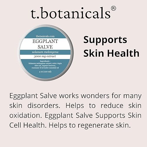 Miniatura 4 de Crema de extracto de berenjena, 3000 mg, bálsamo sin fragancia para trastornos de la piel, 2 oz