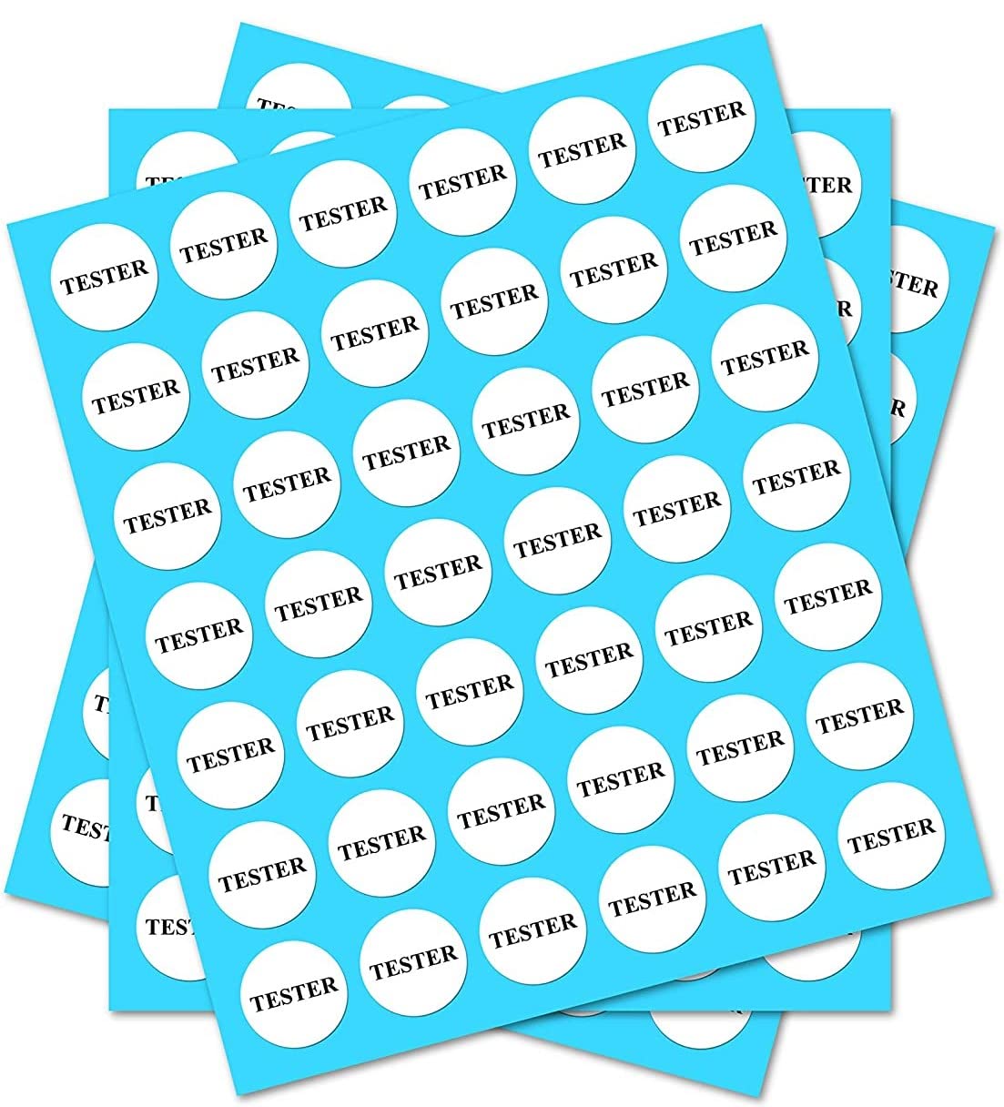 Party_decor Tester - Retail Stickers - Circle 25Mm (1 Inch) Set Of 60 - For Shopping Tester Products