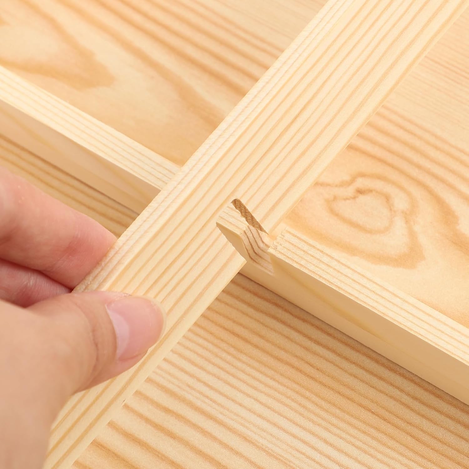 Wood Jewelry Storage Tray with 12 Grids for Rings Accessories image 4