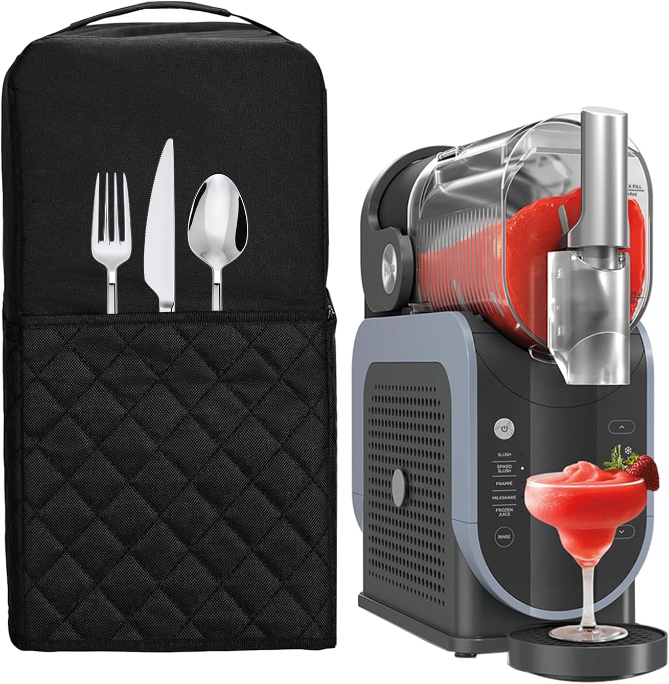 Cover for Ninja Slushie Machine FS301EU and Clam Slush Machine, for Ninja SLUSHi Machine Accessories, Dust Protection, Protective Cover, Waterproof Caps with Clam Slush Machine and Ninja Drink Maker