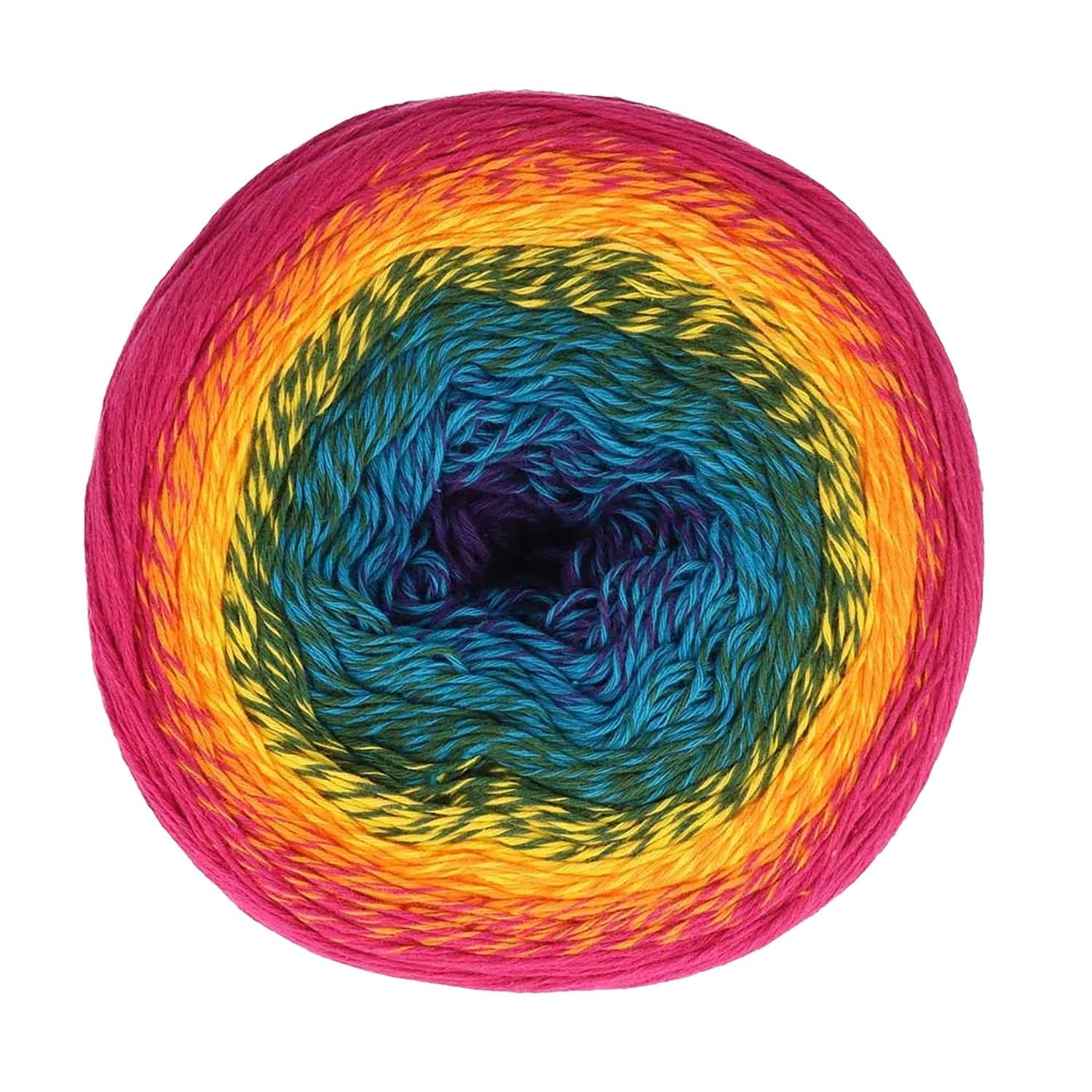 Scheepjes Cotton Whirl Yarn 1000m - Fruit Salad (712) - Perfect for Knitting and Crochet, 712 Fruit Salad