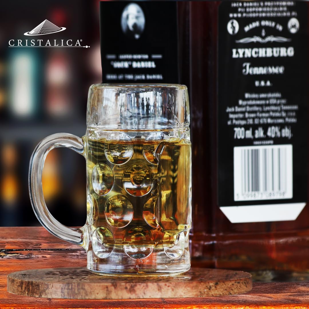 CRISTALICA Schnapsglas Mini-Bierkrug Partygag Wodka Junggesellenenabschied Don (24er Set)