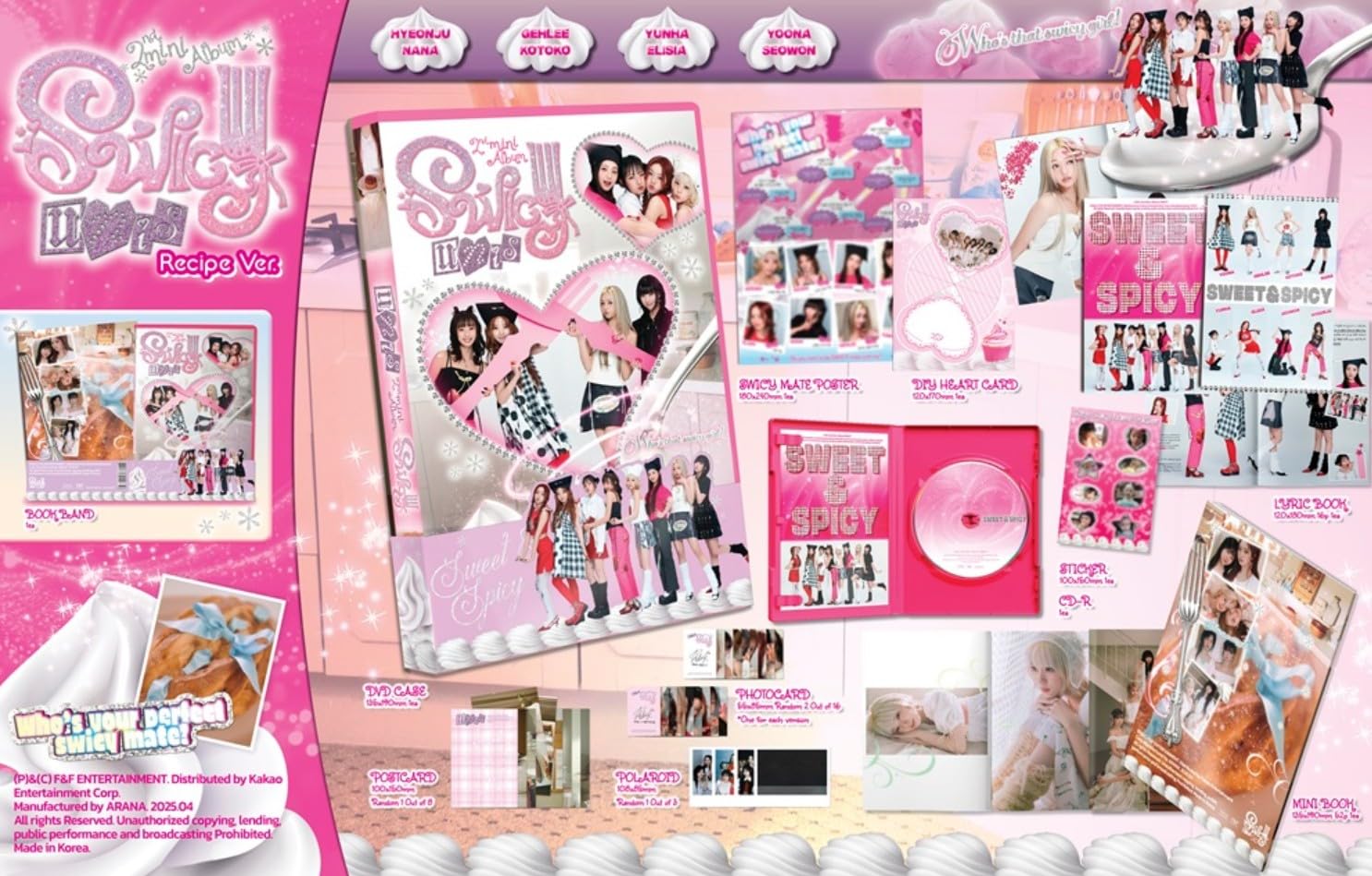 UNIS Album - SWICY Archive Ver.+Pre Order Benefits+BolsVos