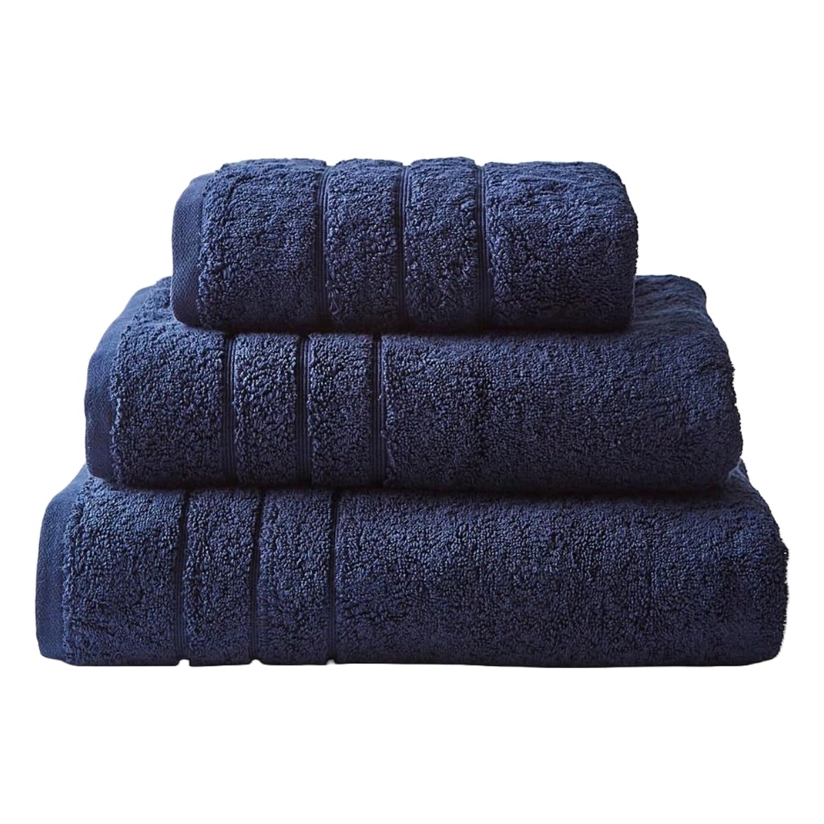Allure Premium Bath Sheet - Navy - 90 x 150cm - 100% Combed Cotton - 800gsm