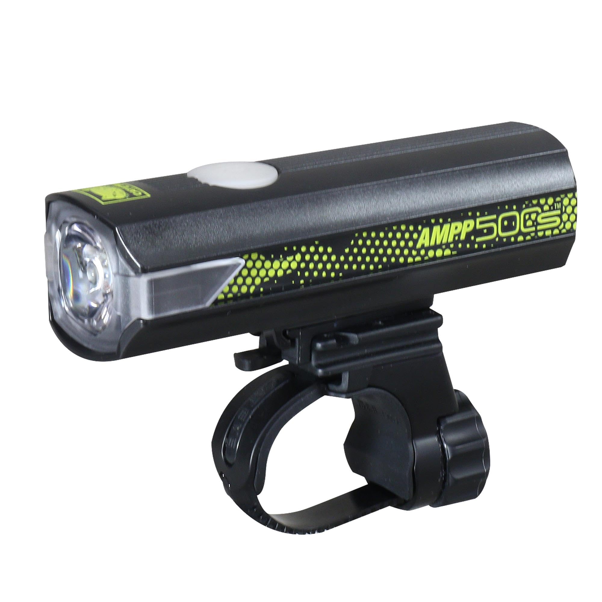 CatEye AMPP 500S Limited Edition Front Bike Light - 500 Lumen USB Rechargeable LED, Waterproof, Cycling Safety Light – Colour Edition Green