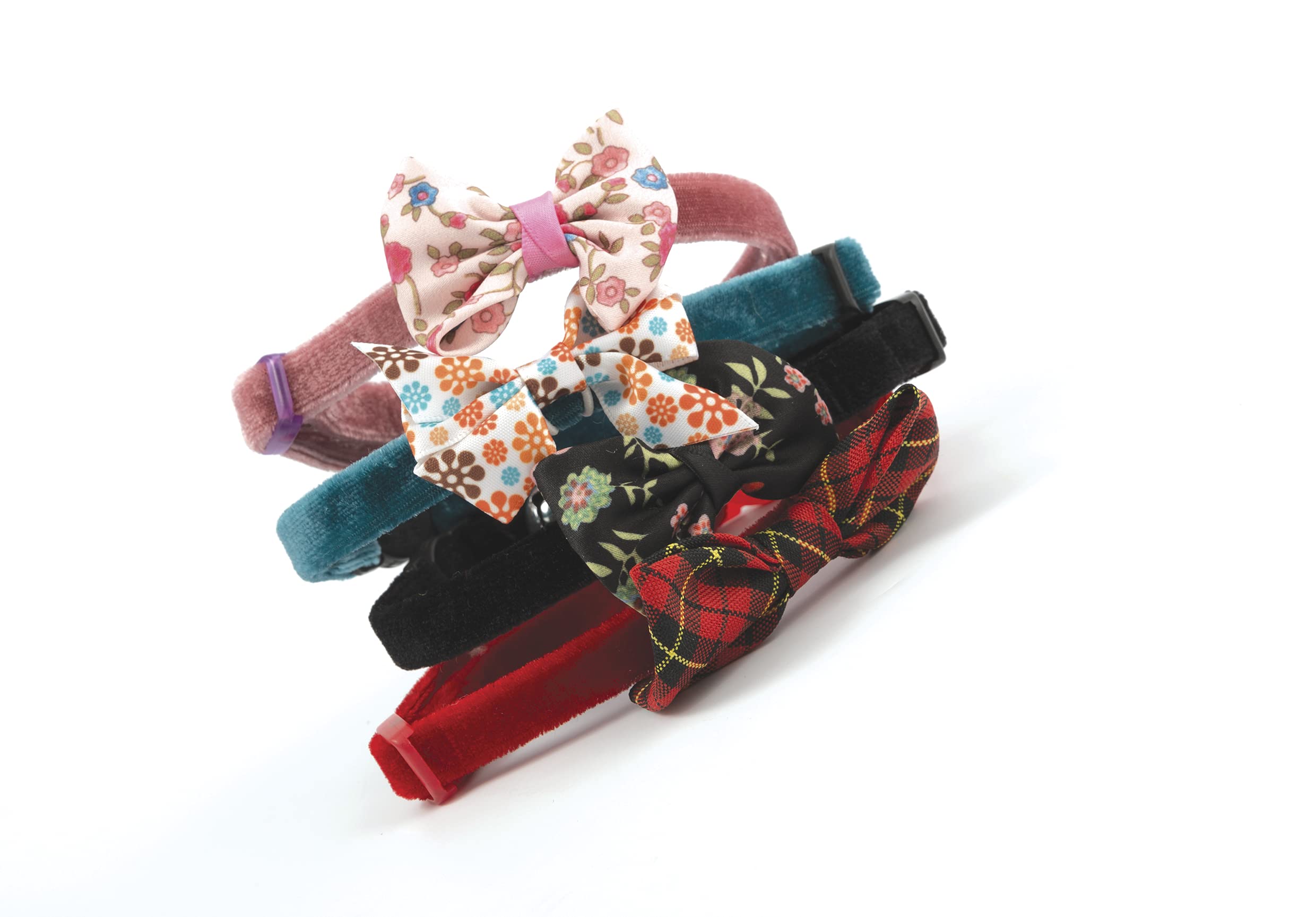 Ancol Collare di sicurezza per gatti con fiocco vintage, tartan