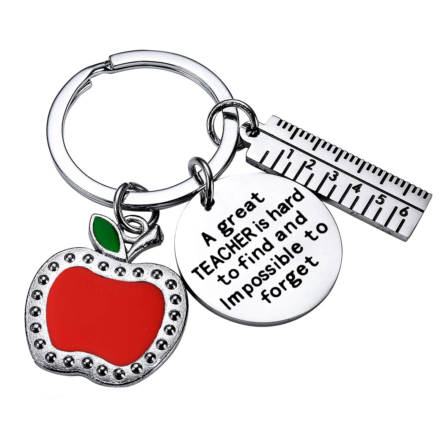 Ghloyza Set Da 8 Portachiavi Regalo Per Insegnanti – Incisi 'Thank You For Helping Me Grow And Learn' – In Acciaio Inox, Ideali Per Lauree E Festa Degli Insegnanti - 3