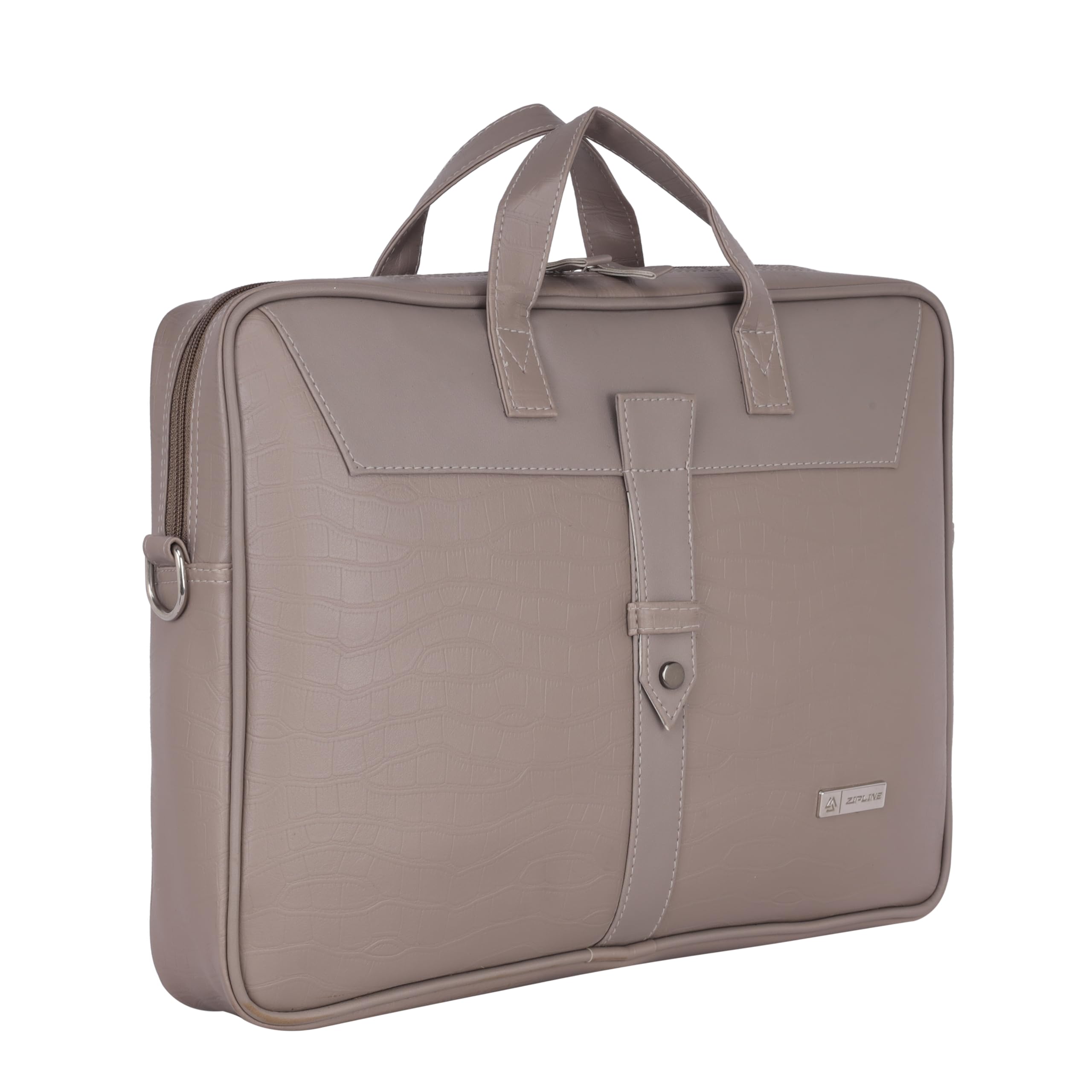 Zipline Office Faux Leather laptop bag for Men - Fits 14/15/15.6 inch Tablet/Laptop Messenger Bags For Mens (1-Brown Bag)-picture-16