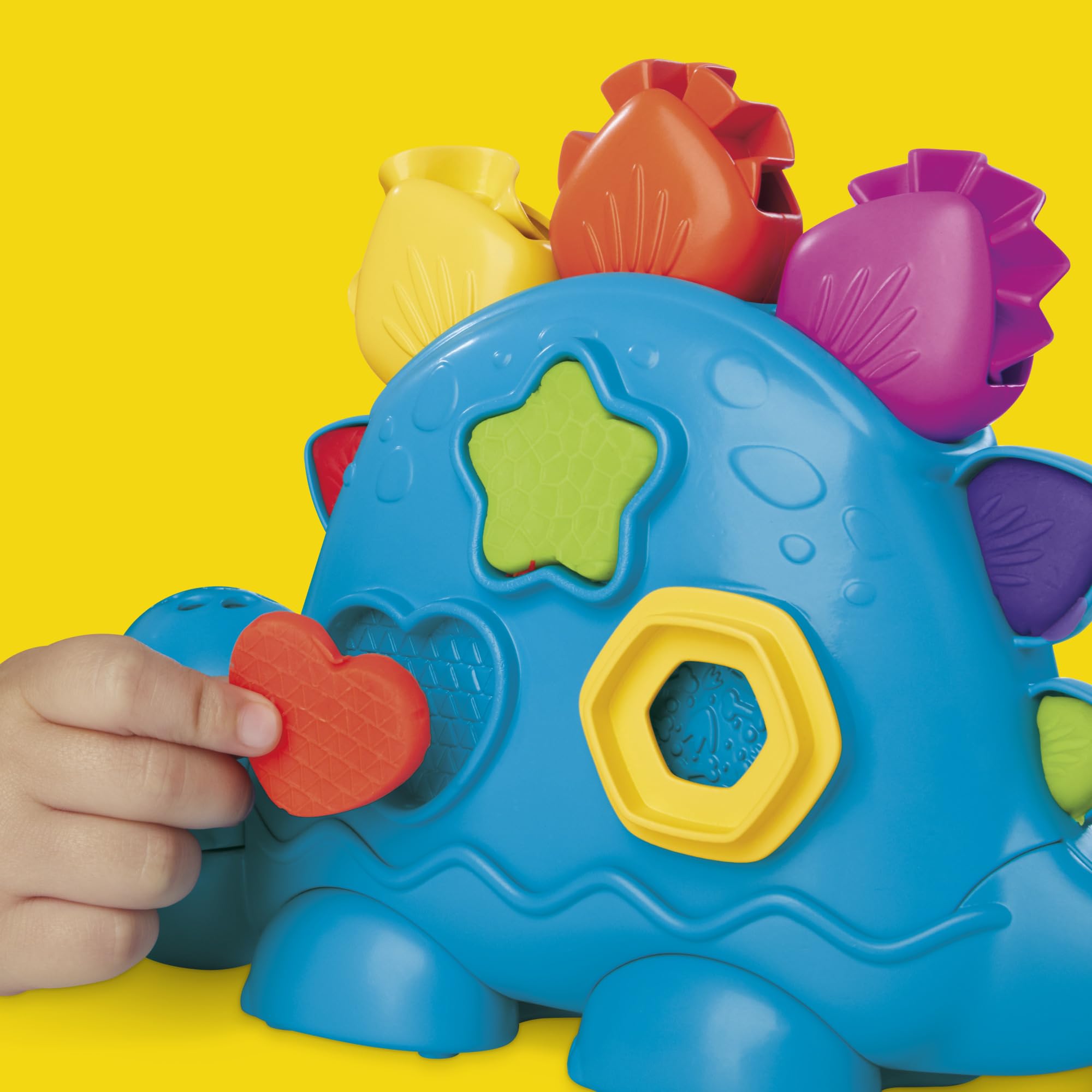 Play-Doh Shapes & Colors Dino Starter Set, Tactile Sensory Play Dinosaur Toys for Kids 2+, 11 Accessories - Image 6