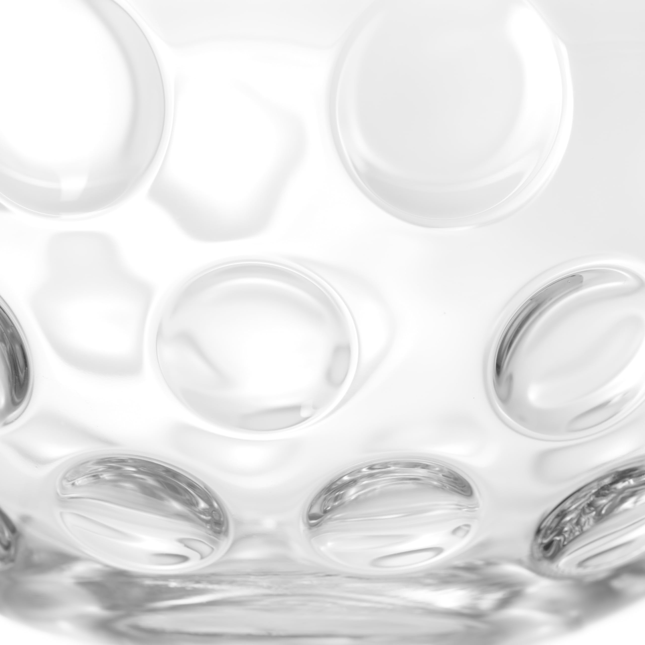 LEONARDO HOME Cucina Optic 066354 - Juego de 5 cuencos de cristal estructurados con diseño claro para cualquier ocasión, versátil, apilable, de alta calidad, transparente