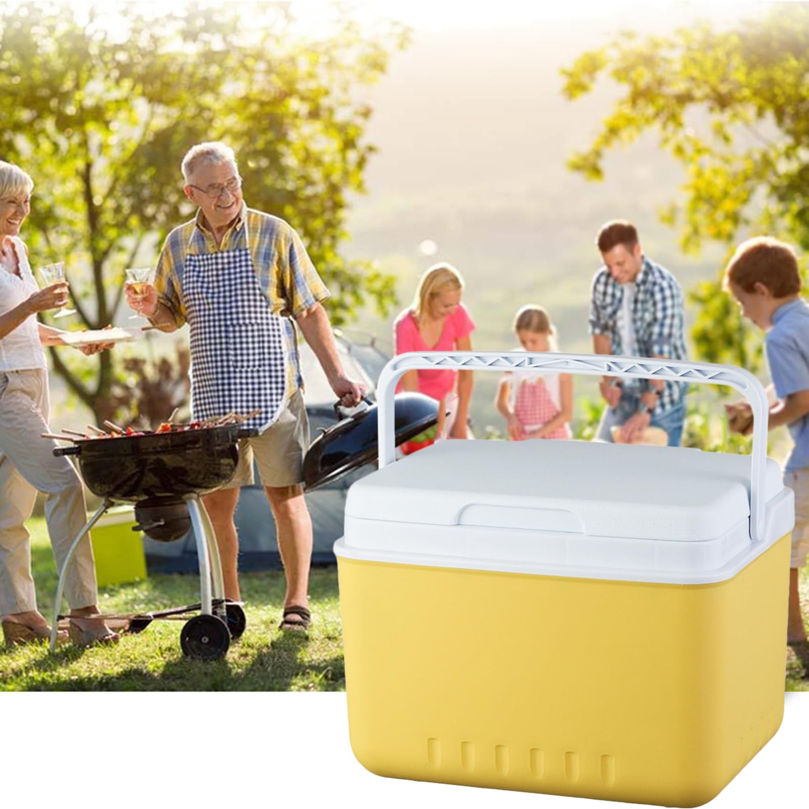 Caja Frigorífica Aislante - Portátil Térmica para Camping con Aislamiento Térmico | de Viaje Impermeable y Duradera para Senderismo Picnic Barbacoa Pesca, Accesorios de Conservación Fría